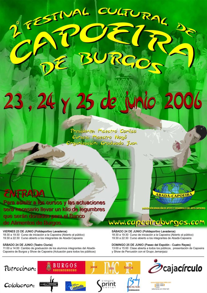 Festival organizado por Capoeira Abadá Burgos en 2006