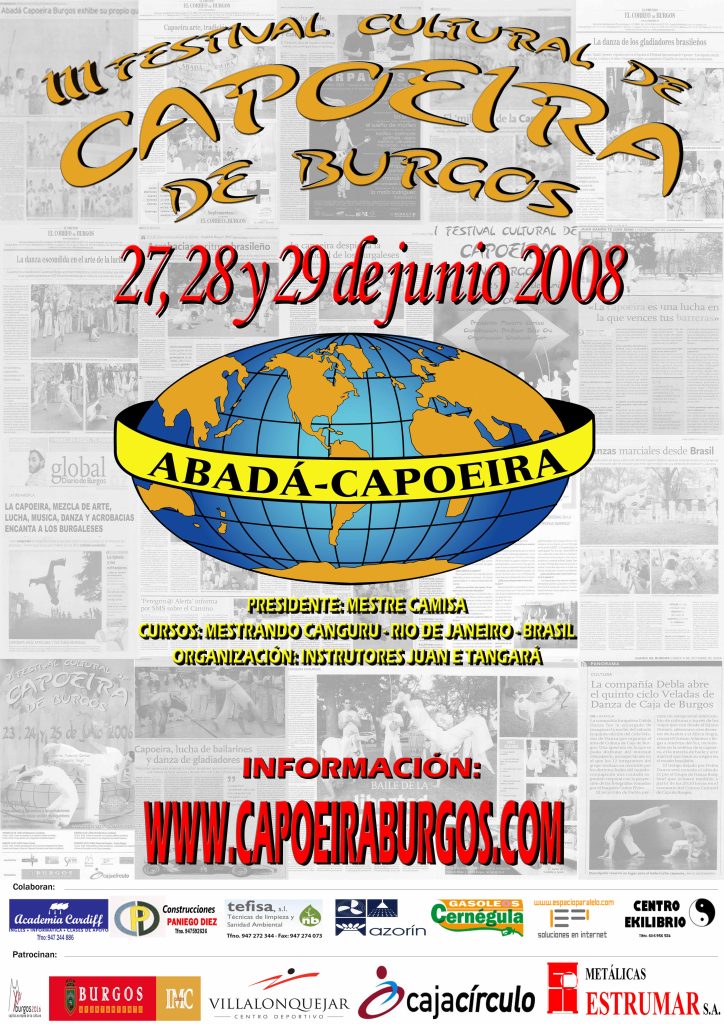 Festival organizado por Capoeira Abadá Burgos en 2008