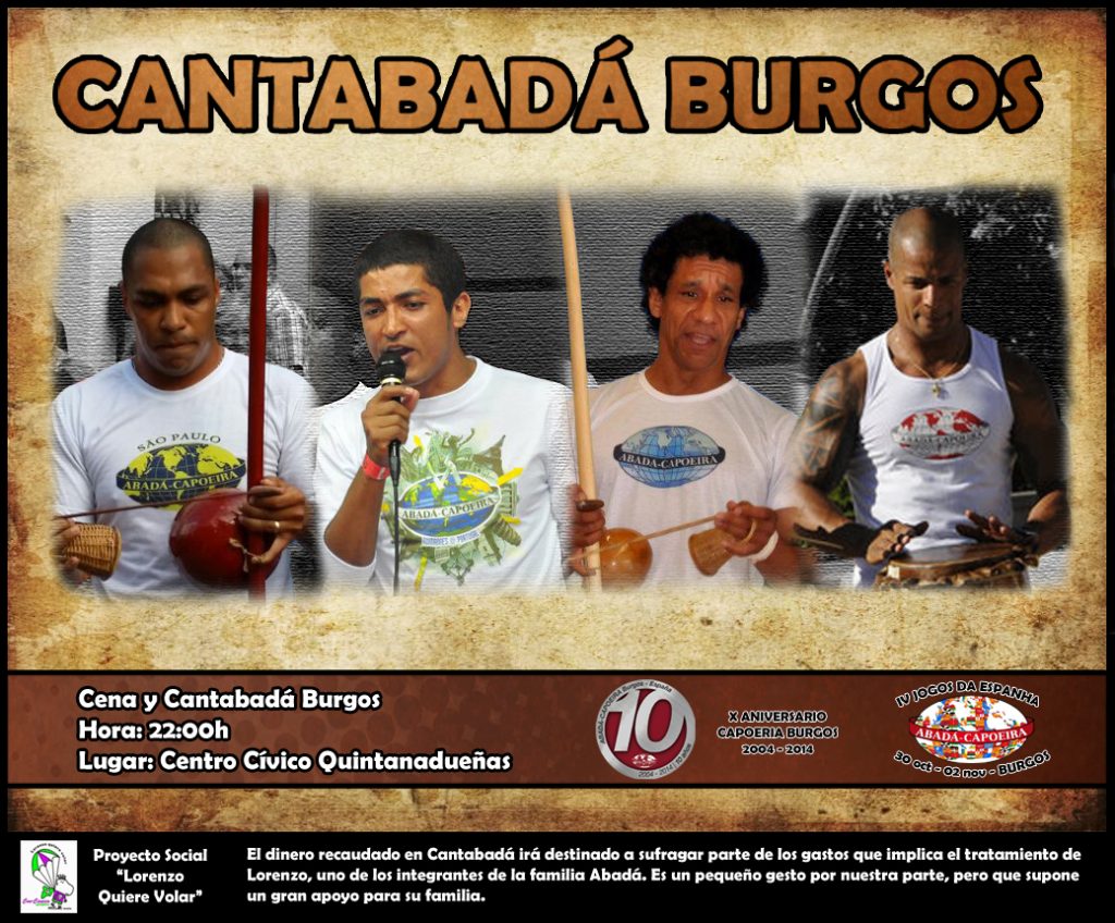 Evento organizado por Capoeira Abadá Burgos en 2014
